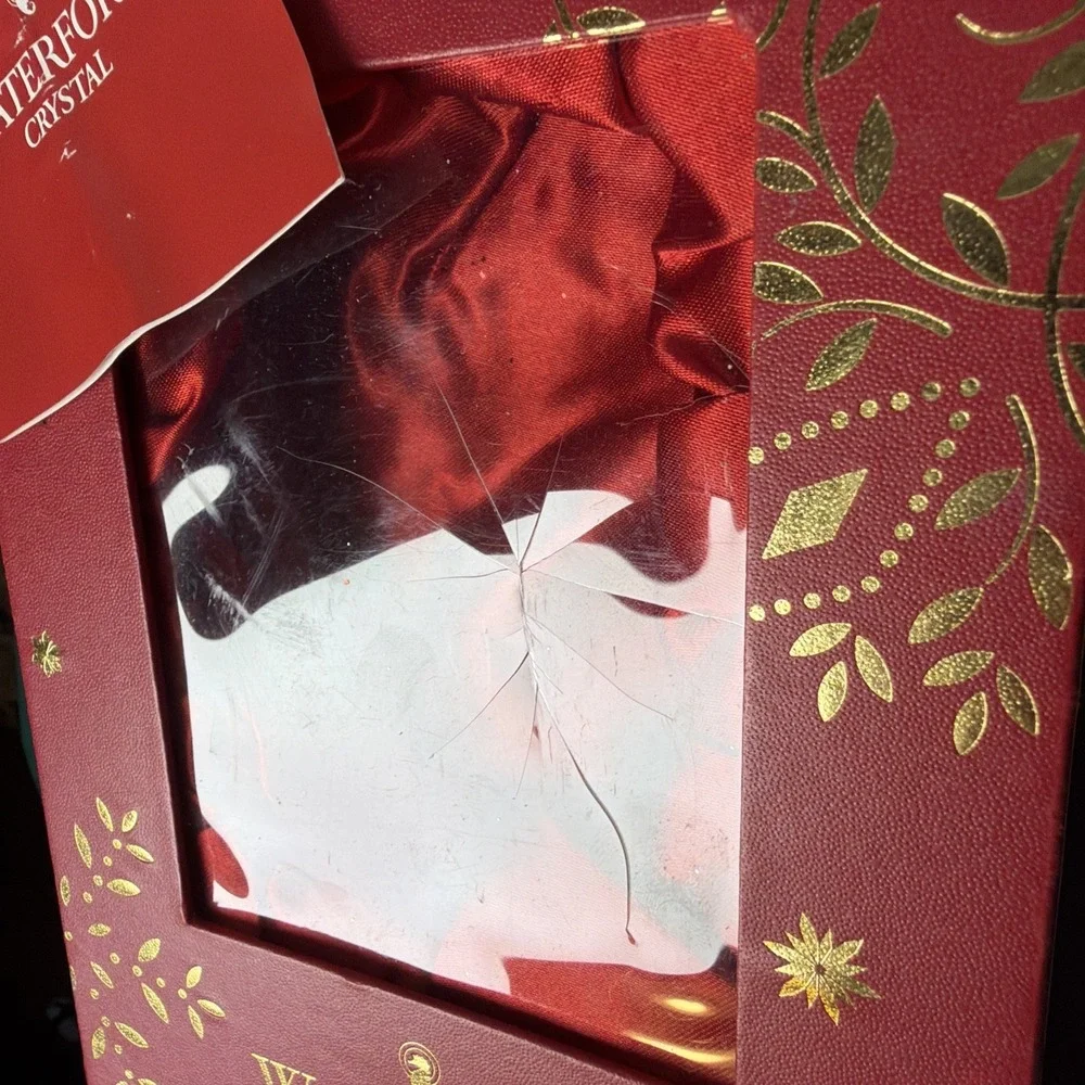 Waterford Crystal Snowstar Annual Ornament In Box Christmas Holiday